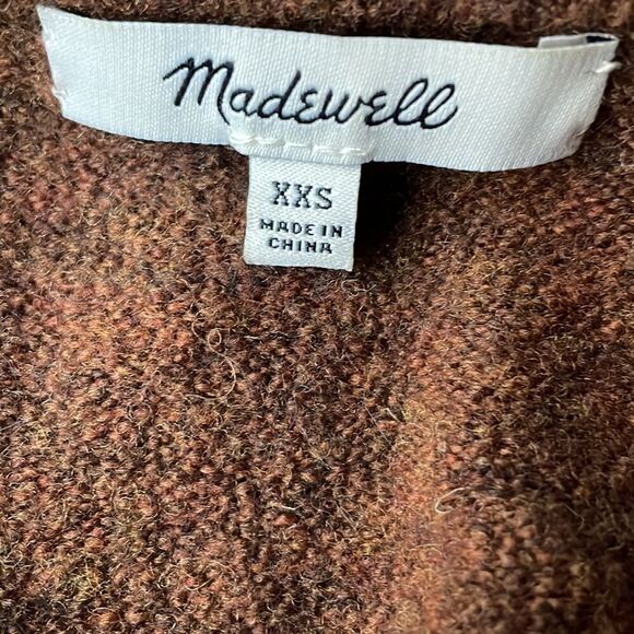 Madewell Kent Open Boyfriend Cardigan in Rust
 Size XXS/ excellent - Picture 6 of 7